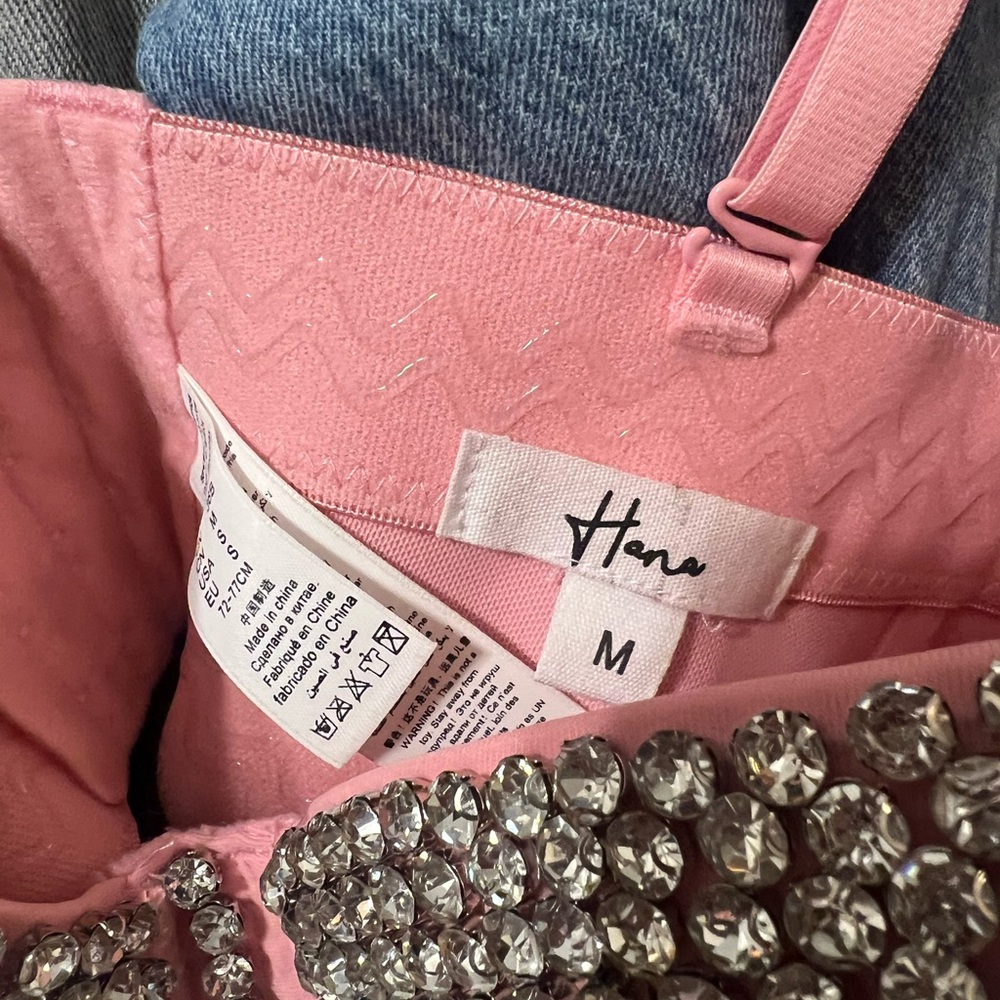 Pink Rhinestone Corset Top - Picture 7 of 7